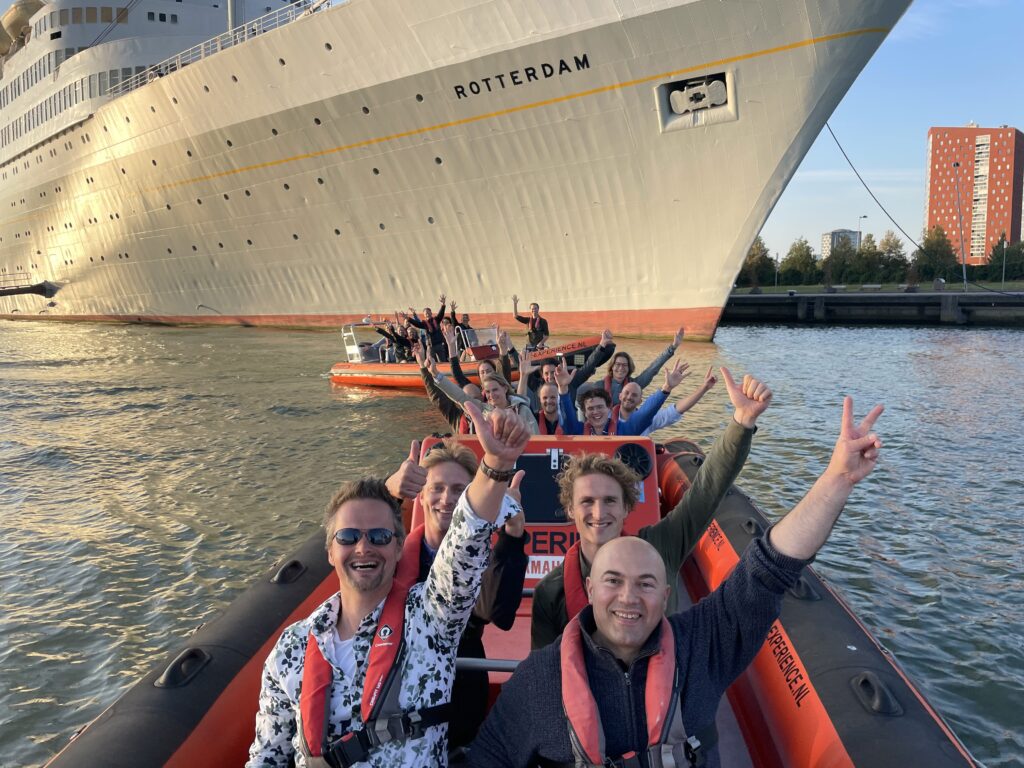 Foto van de RIB-experience voor de SS Rotterdam